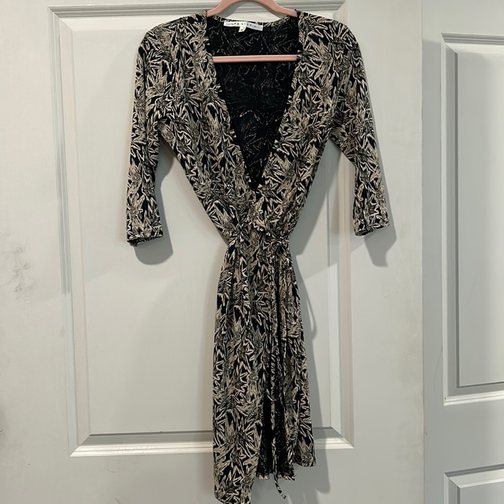 Max Studio wrap dress with 3/4 Sleeves